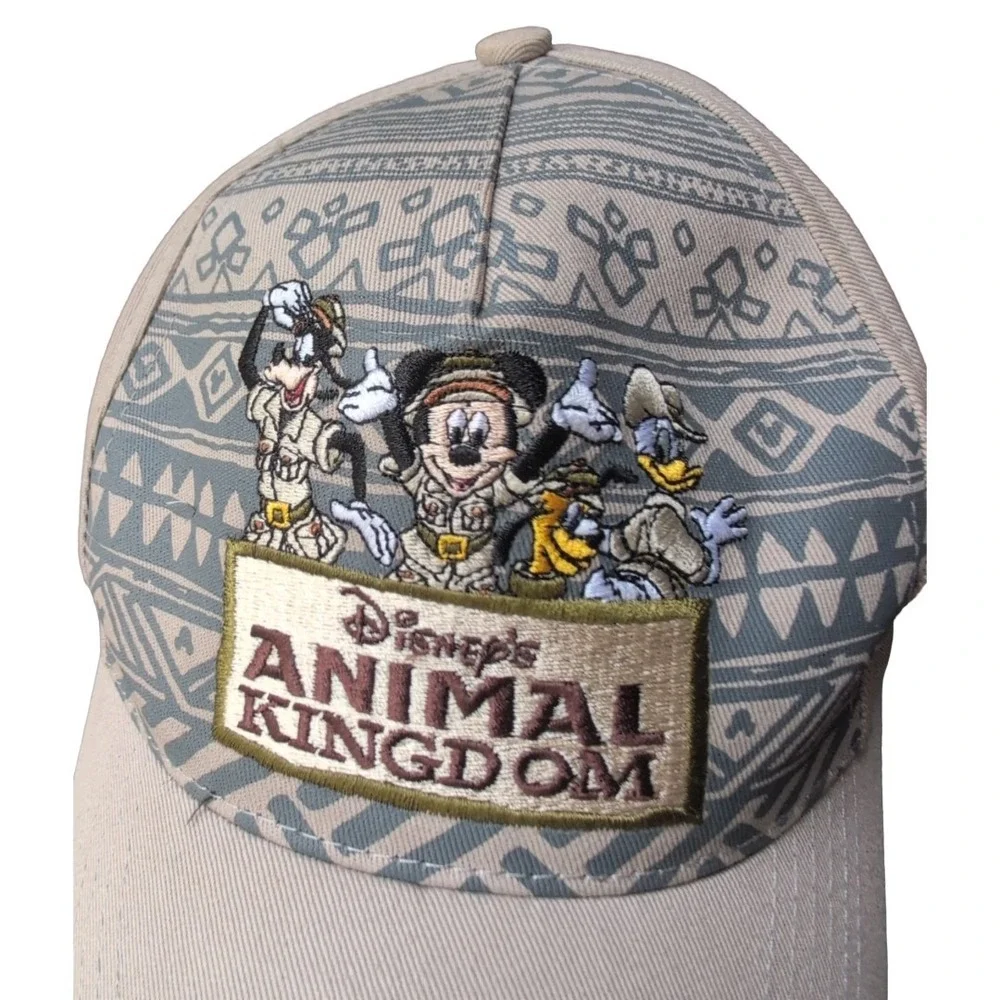 Disney Animal‎ Kingdom Disney Parks Baseball Embroidered Mickey Goofy Cap Youth